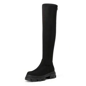 Black Over-the-Knee Women's Boots